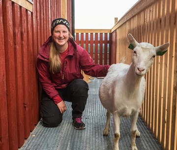 Anna Ødegården (28) har flytta heim til Vang og ein variert arbeidskvardag med familien tett på. 