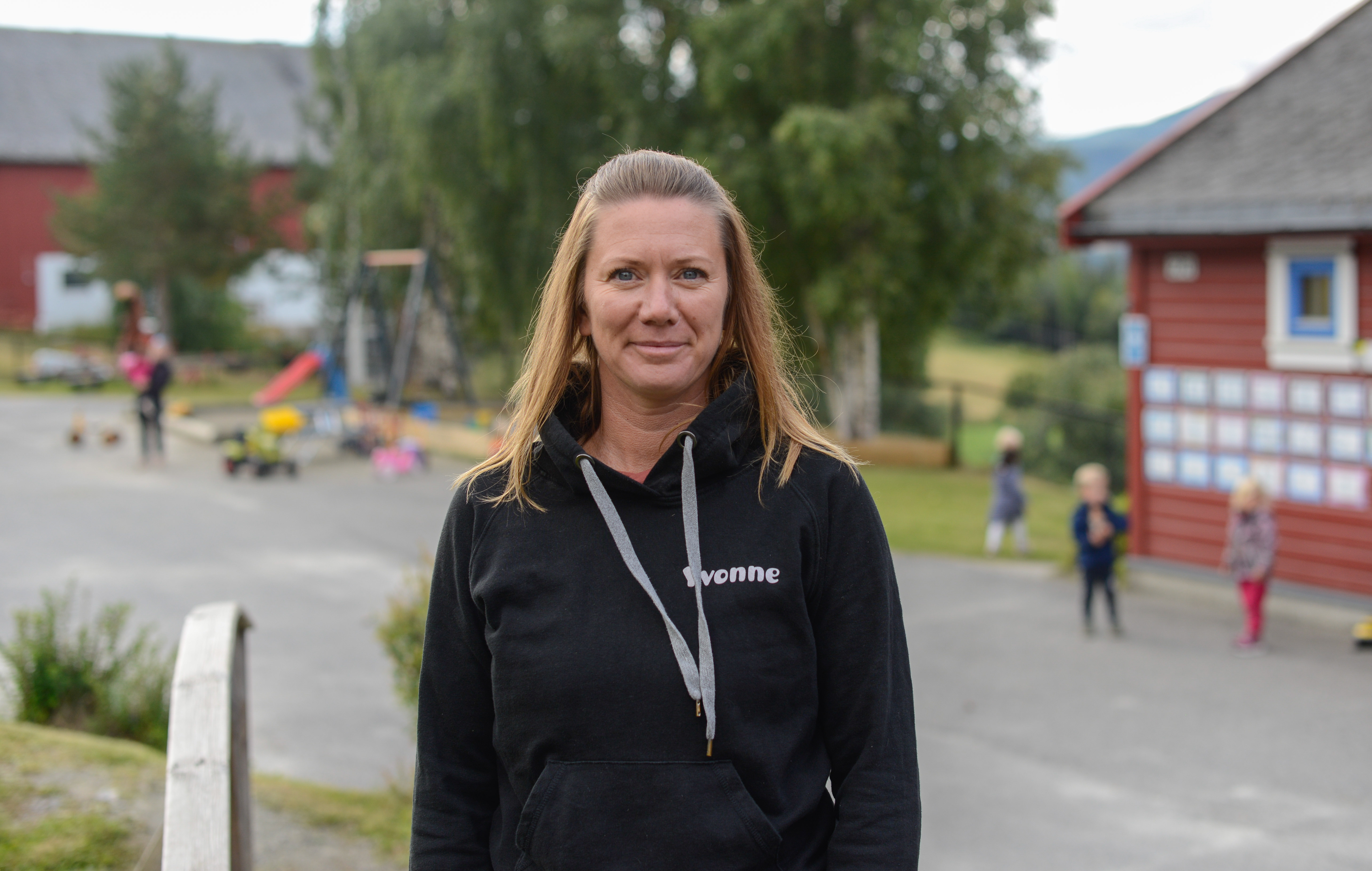 Yvonne Mæland er styrar ved Høre barnehage som har ungar frå mellom anna Russland, Colombia, Etiopia og Somalia i barnehagen dette året.