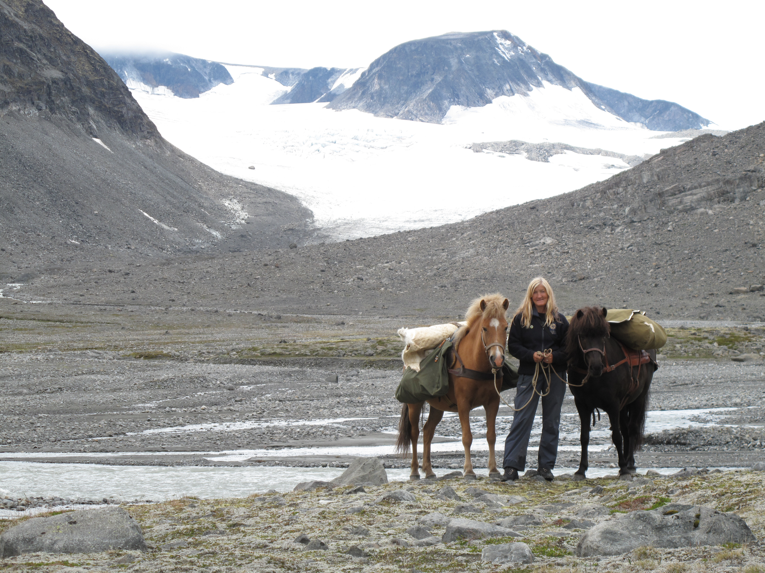 På tur i Veodalen i Jotunheimen. Foto: Privat