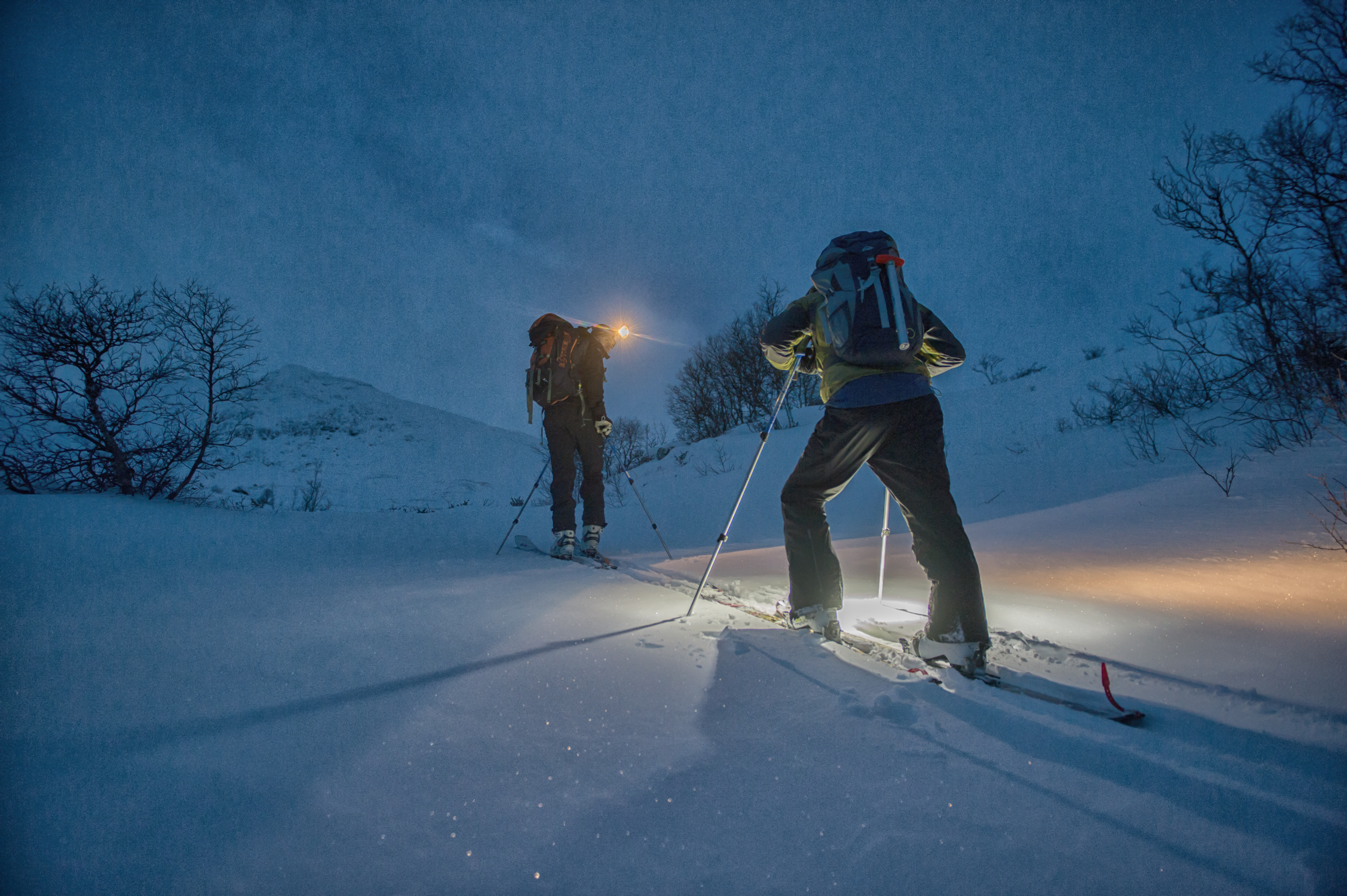 Ein lyt starte tidleg i dei mørke månadane om ein ynskjer nedkøyring i morgonsol. Foto: Ida Ask.