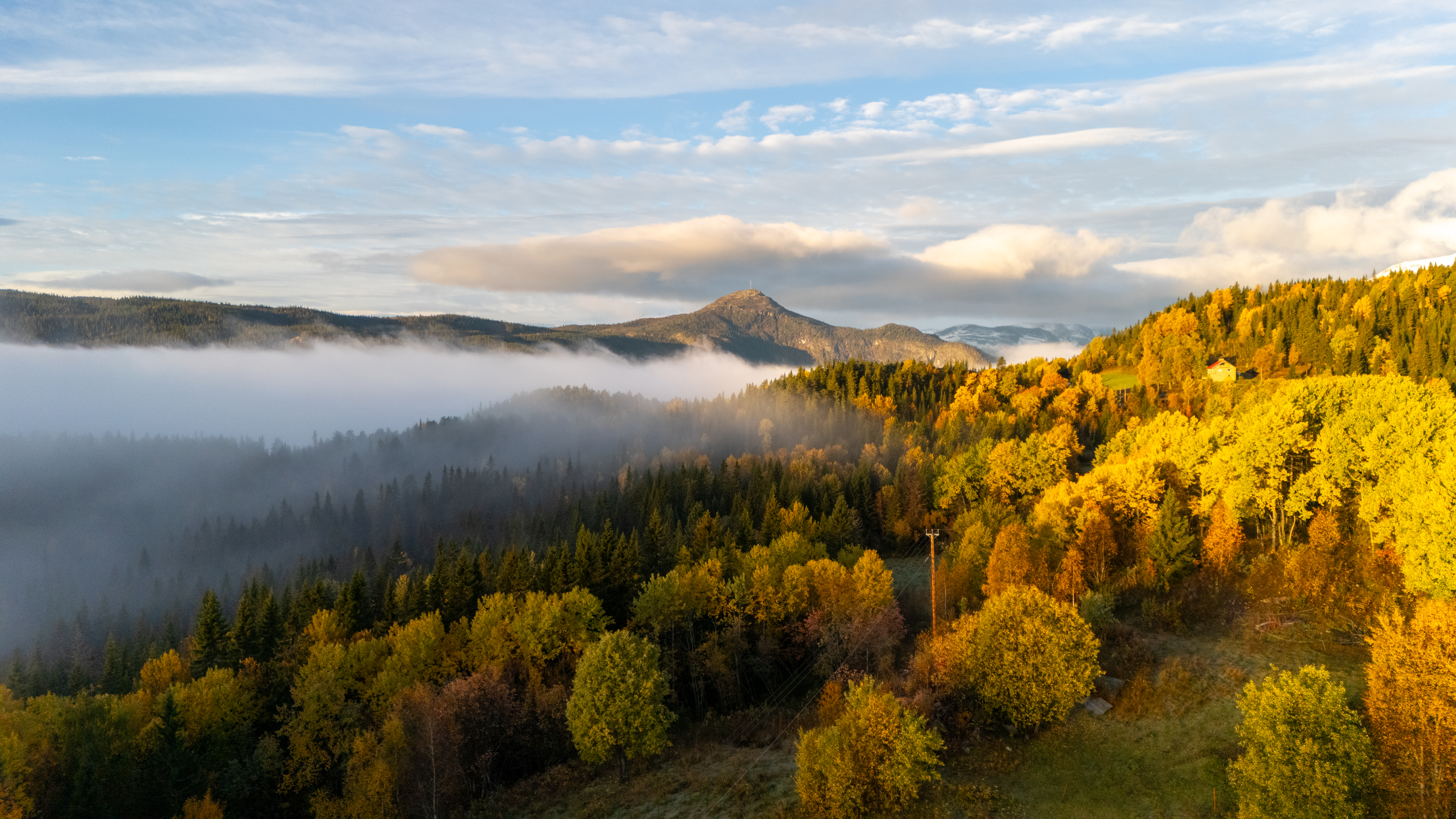 Dronefoto av Åsvang, foto: Oskar Solemsli, Solemsli Productions