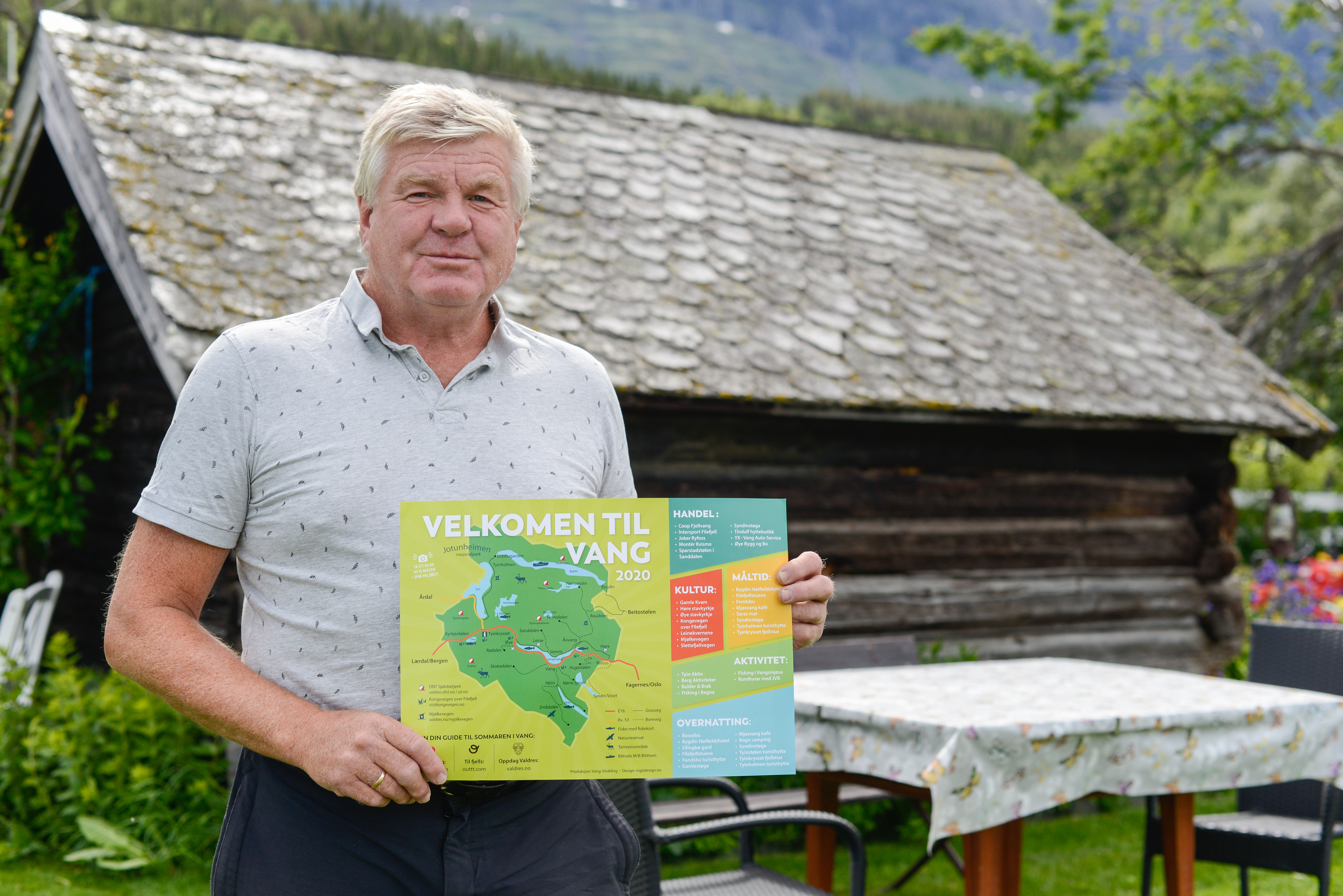 Vang utvikling har fått laga ein sommarplakat med inspirasjon og informasjon om sommaropplevingar i Vang. 