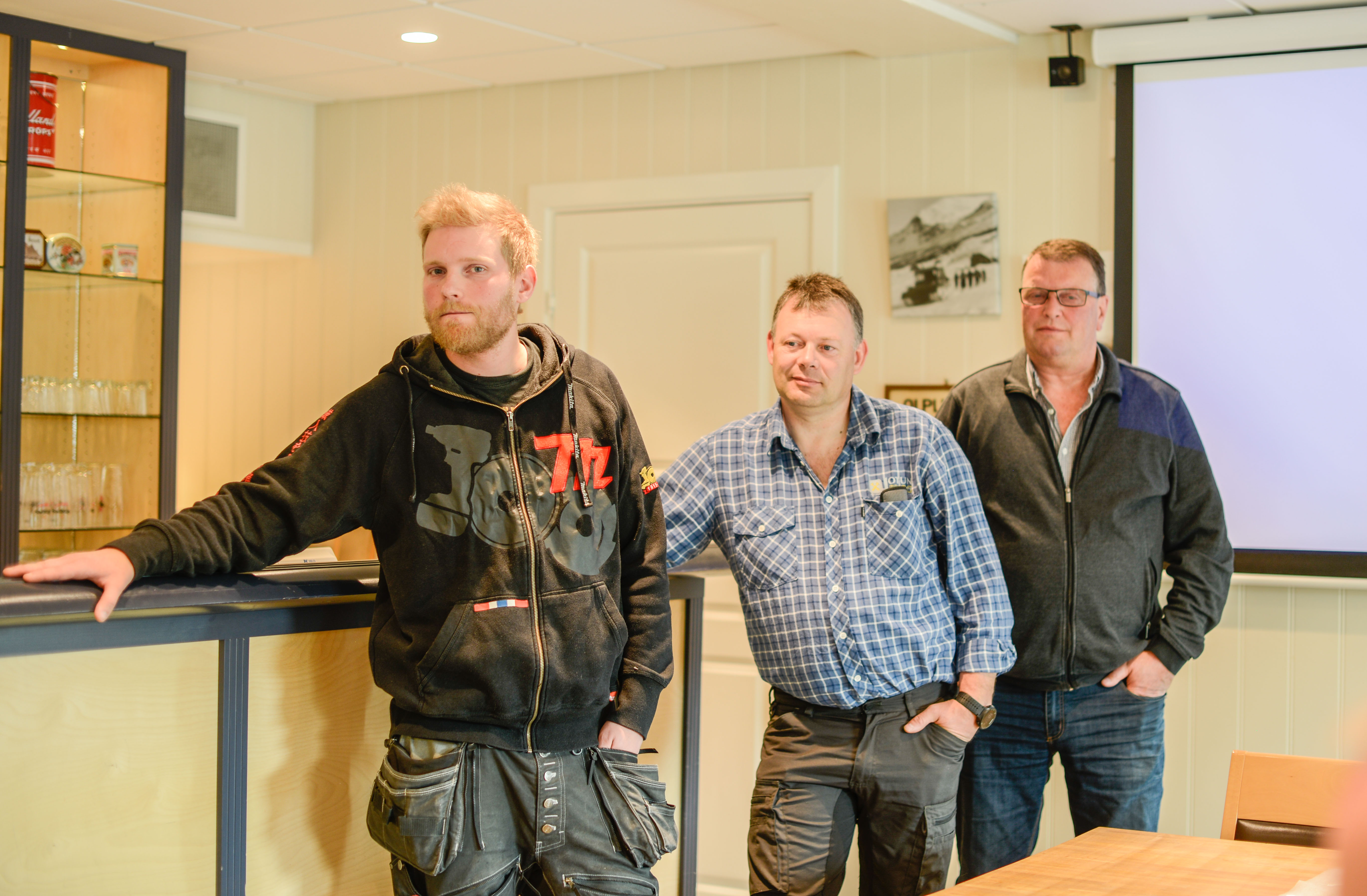 Frank Thune, Geir Morten Sveberg og Bøye Kvale representerte Fjellheim panorama på næringsfrukosten.