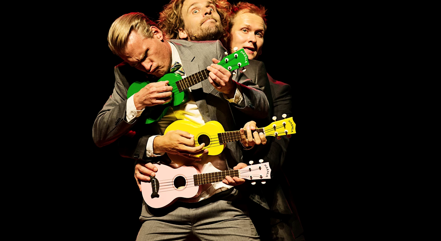 Humor og store stemmer er stikkord for Nordic tenors. 27. januar møter du dei i lag med Høre mannskor i Vangshallen. Foto: Christin Eide