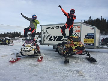 Rikke og Sondre Wangensteen er Vang sine deltakarar i NM i scooterkross på Slidreåsen 9. og 10. mars.