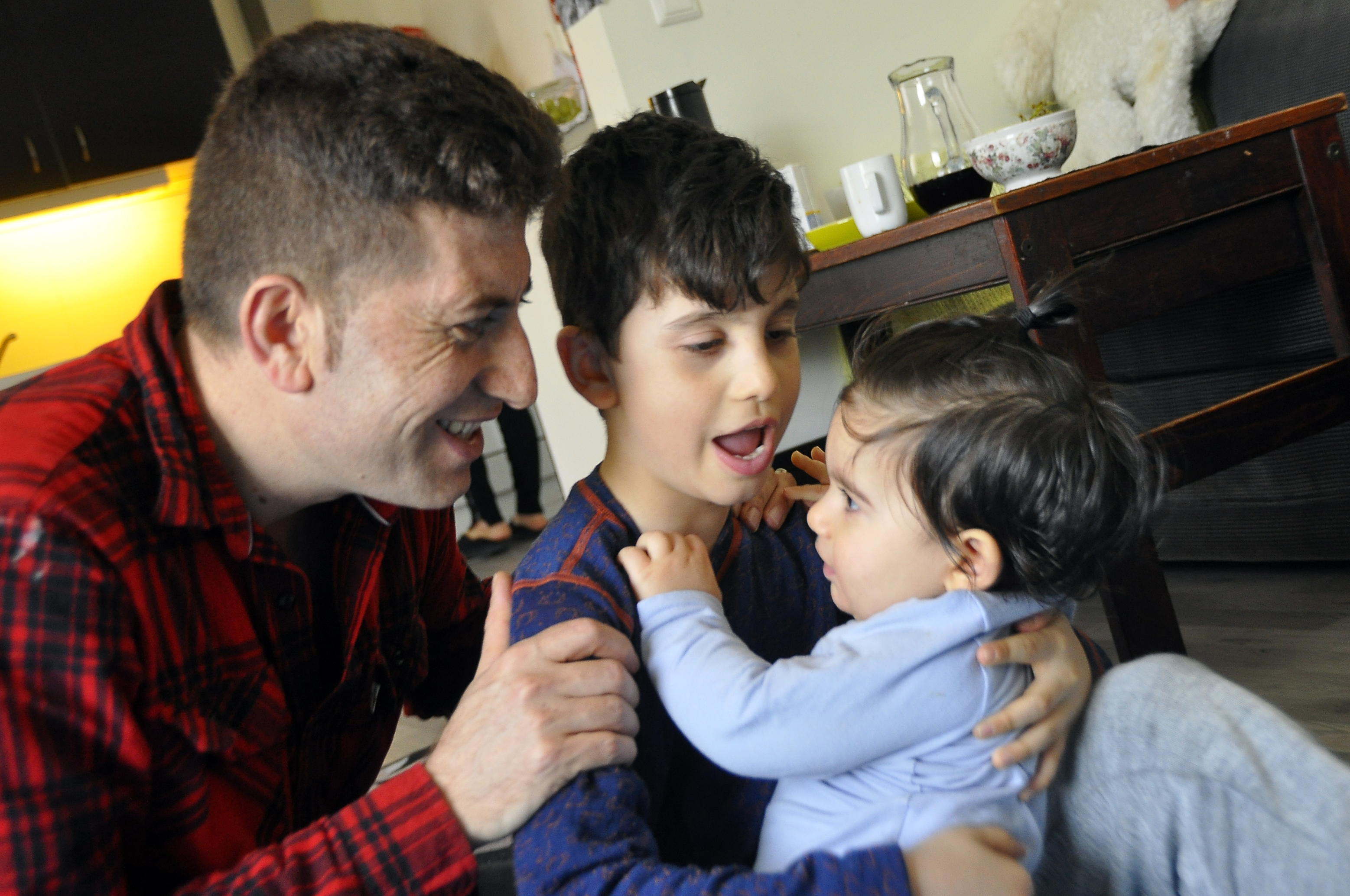 Familien Sharif på Vang mottakssenter.