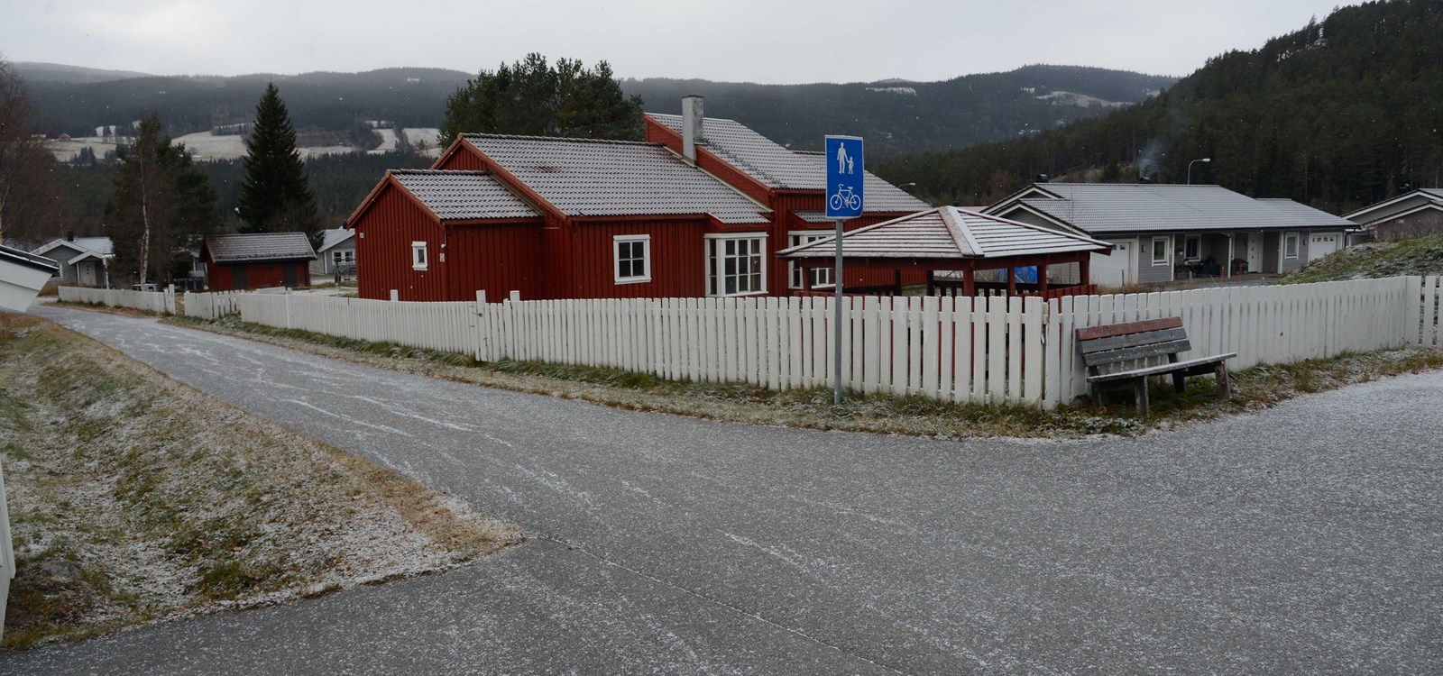 Barnehagen ligg midt i byggjefeltet i Ryfoss.