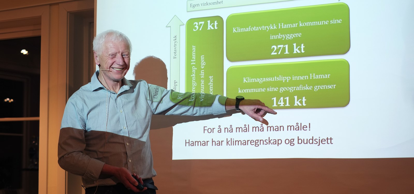 Hamar-ordførar Einar Busterud ga oss eit innblikk i miljøsatsinga deira.