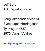 Logo Vang Økonomiservice AS