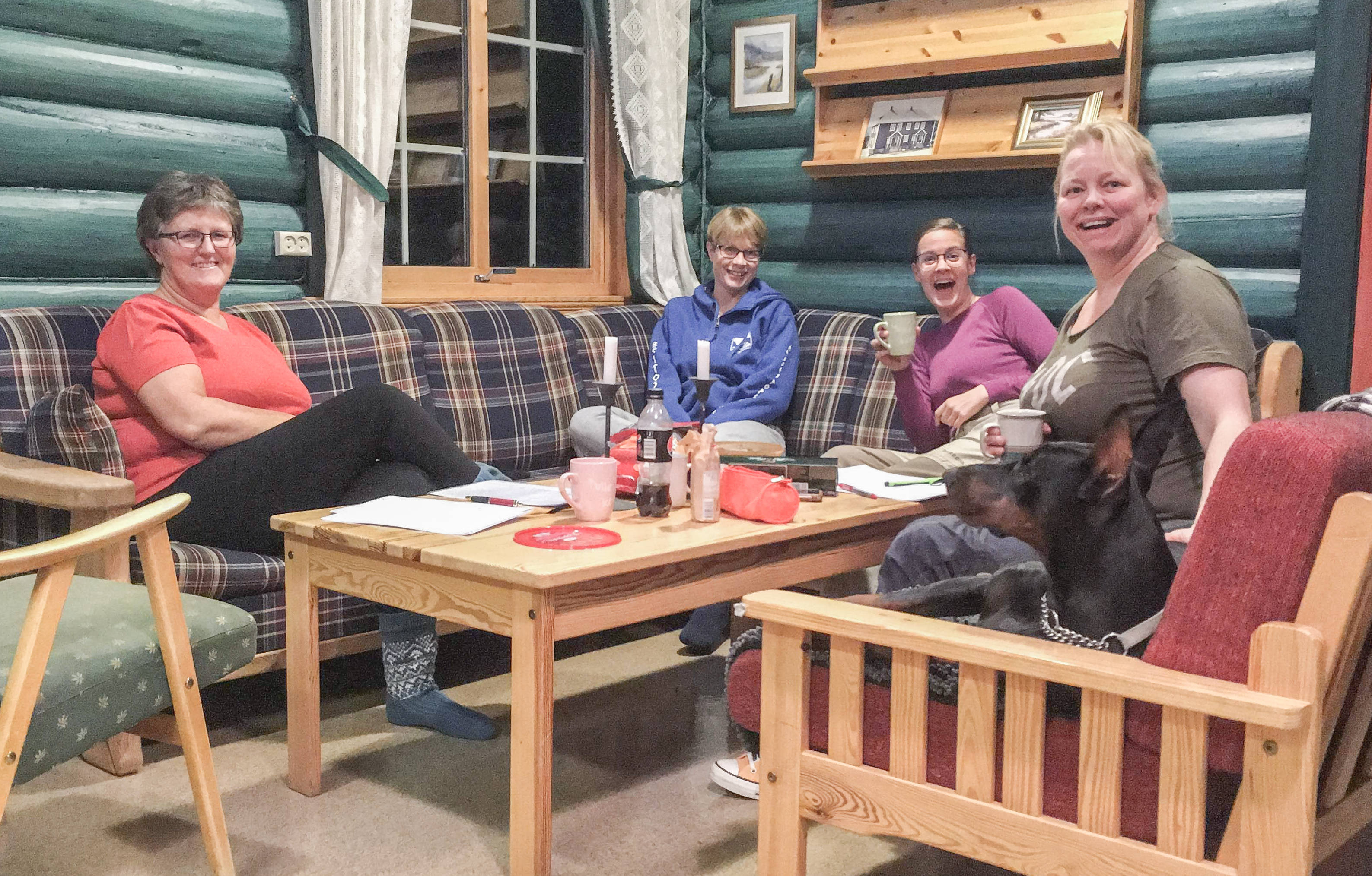 Guro Hovda, Marte Tangen, Dagny-Britt Frøyen og Ragnhild Lund utgjer saman med Sølvi Havro styret for Valdresspelet som jobbar med fyrste framsyning siste helga i august.