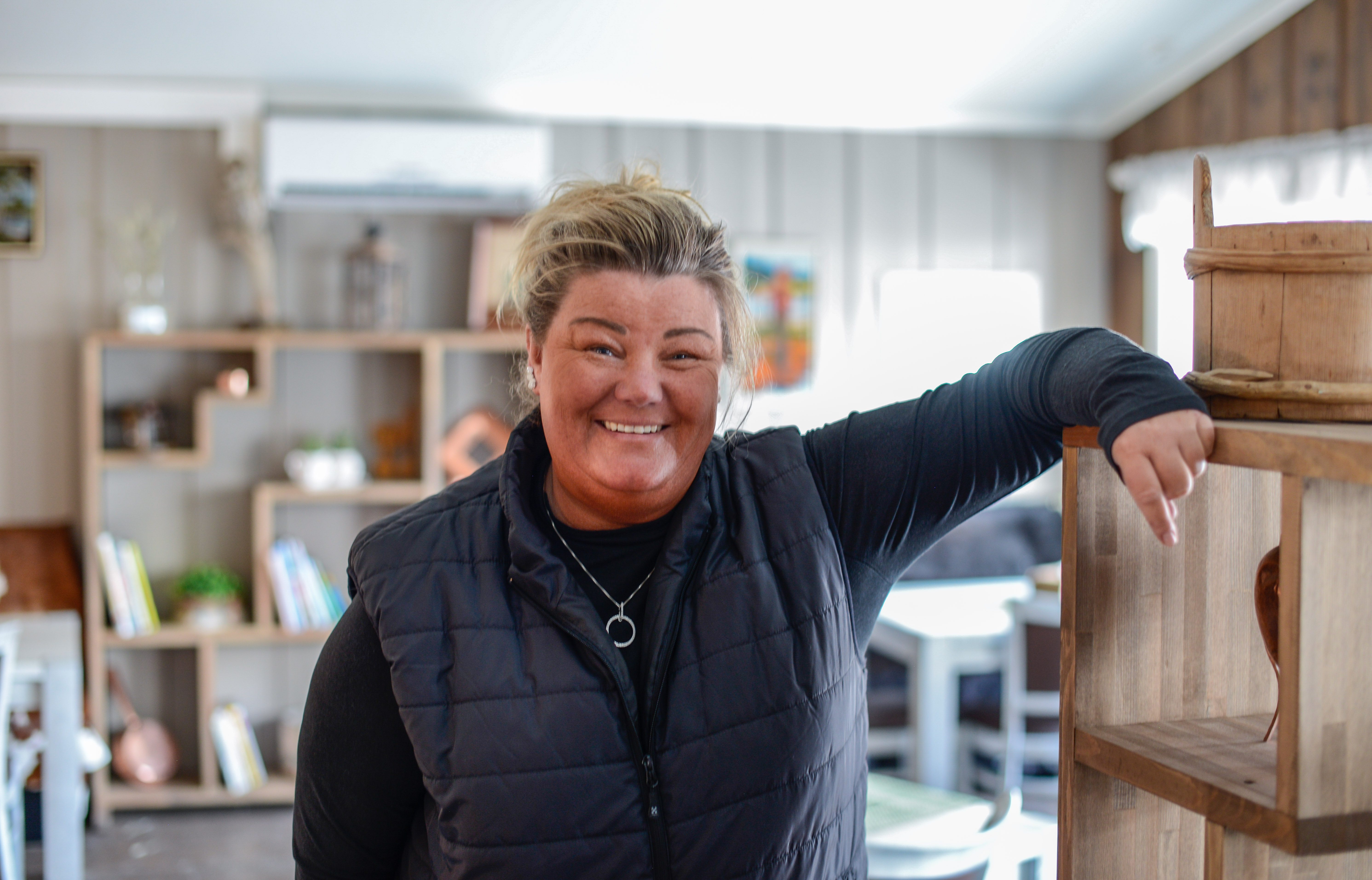 Line Svien er drivar av Tyinkrysset Fjellstue som opnar dørane i juni etter ein vinter med oppussing.