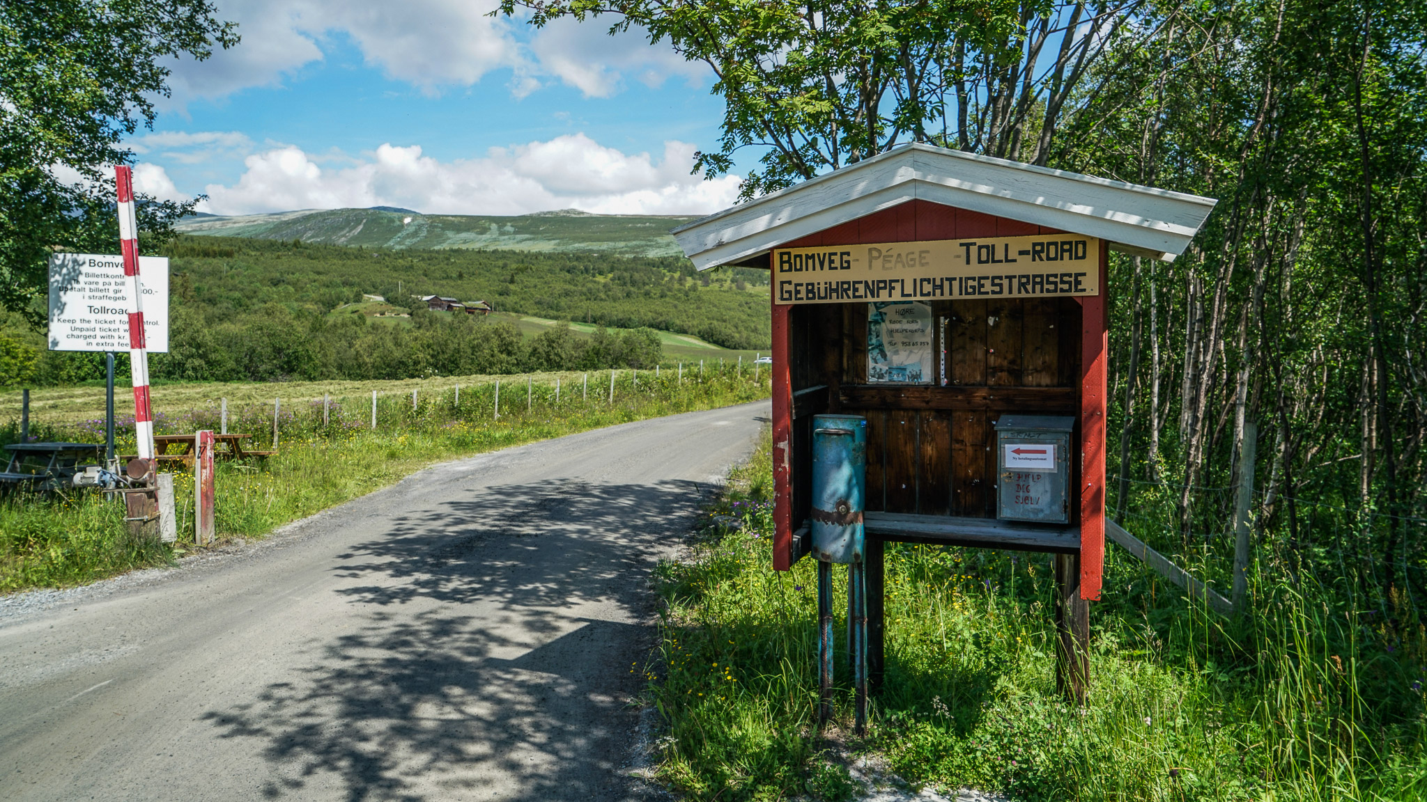 Med eigen iskiosk, stort utsyn og flotte folk er turen over Slettefjellvegen ein av bomturane som har fått plass i den nye boka. Foto: Rebecca Nedregotten Strand.