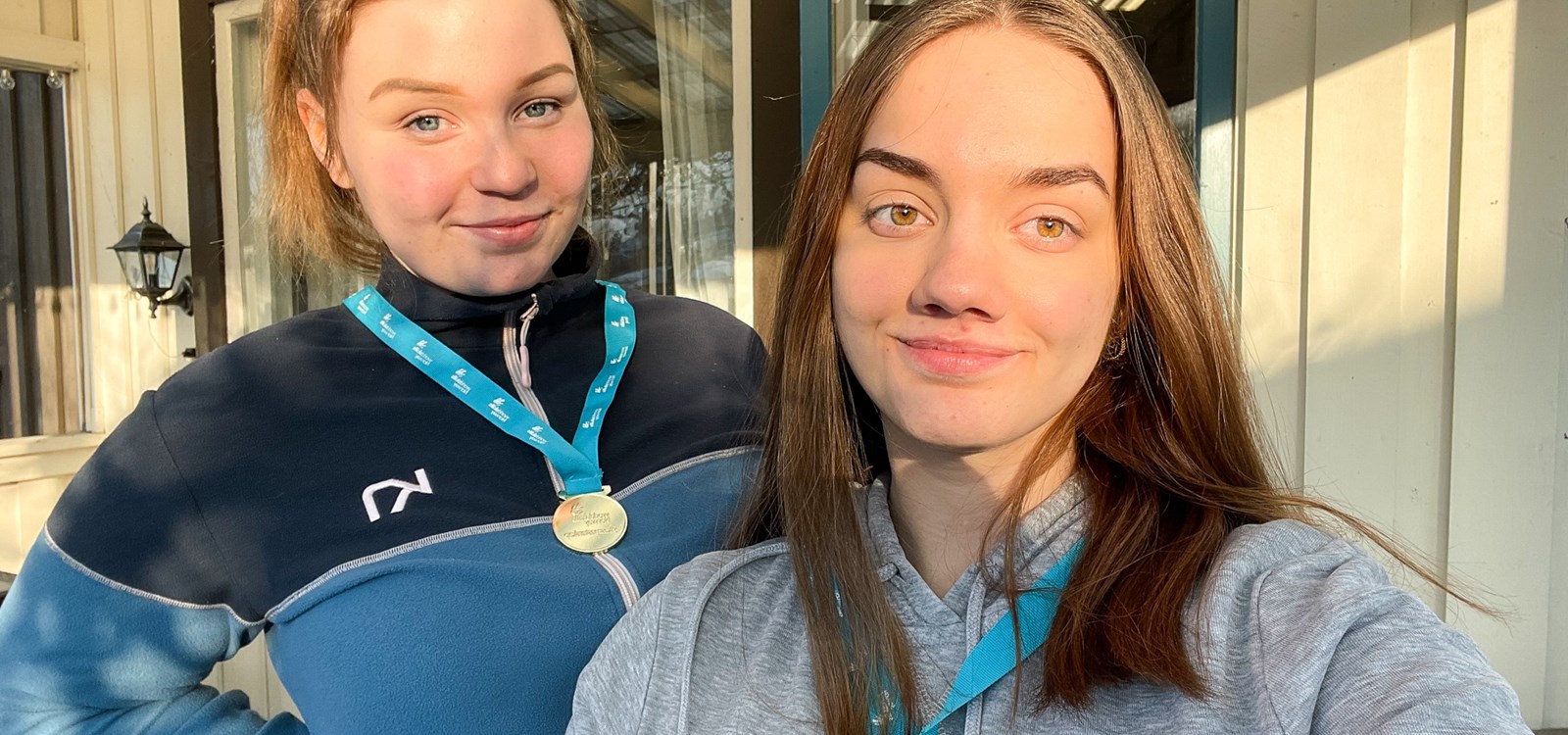 Eline Søndrol Hålien og Katarzyna Szałaj vann den gjeve gullmedaljen i Innlandsmesterskapet på Otta. Foto: Privat. 